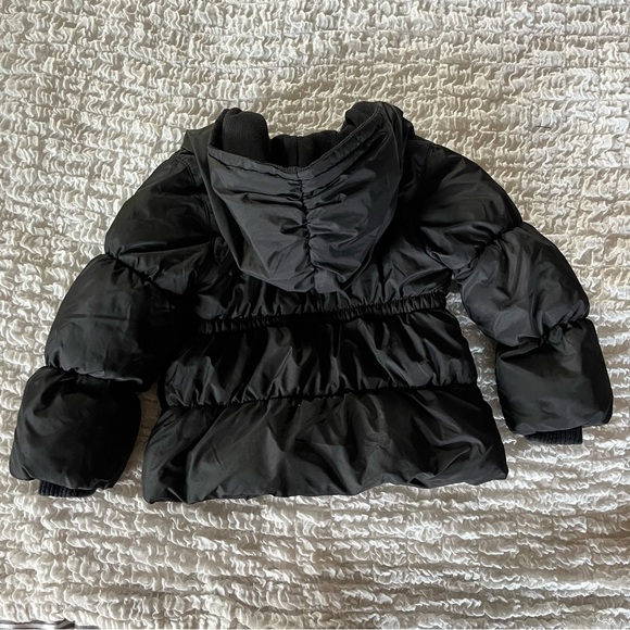 Old Navy black / dark gray girls coat - Picture 2 of 5